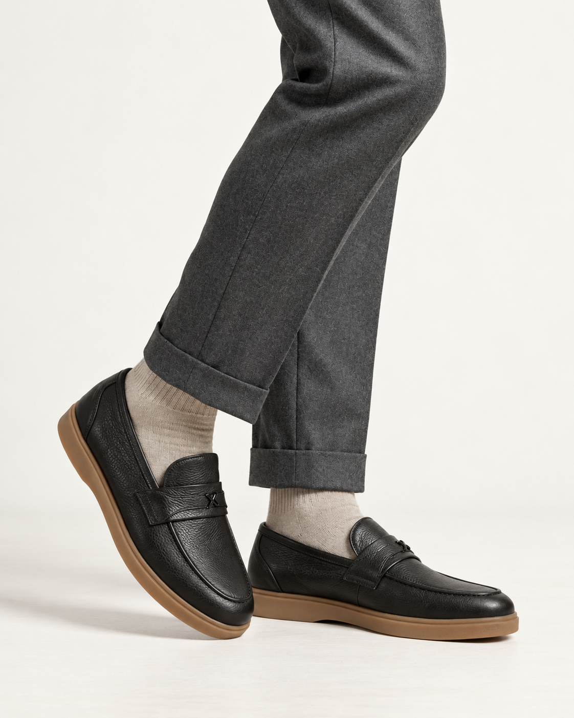 Mocassin Grainé Boucle