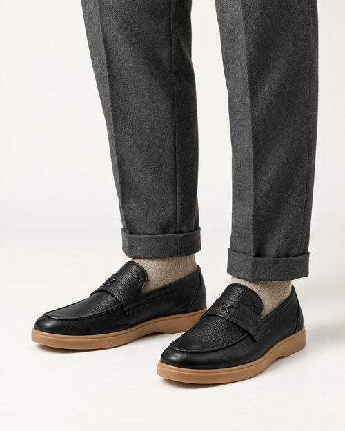 Mocassin Grainé Boucle