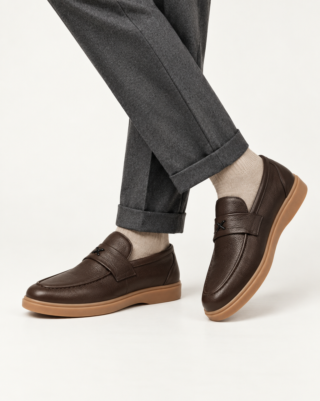 Mocassin Grainé Boucle