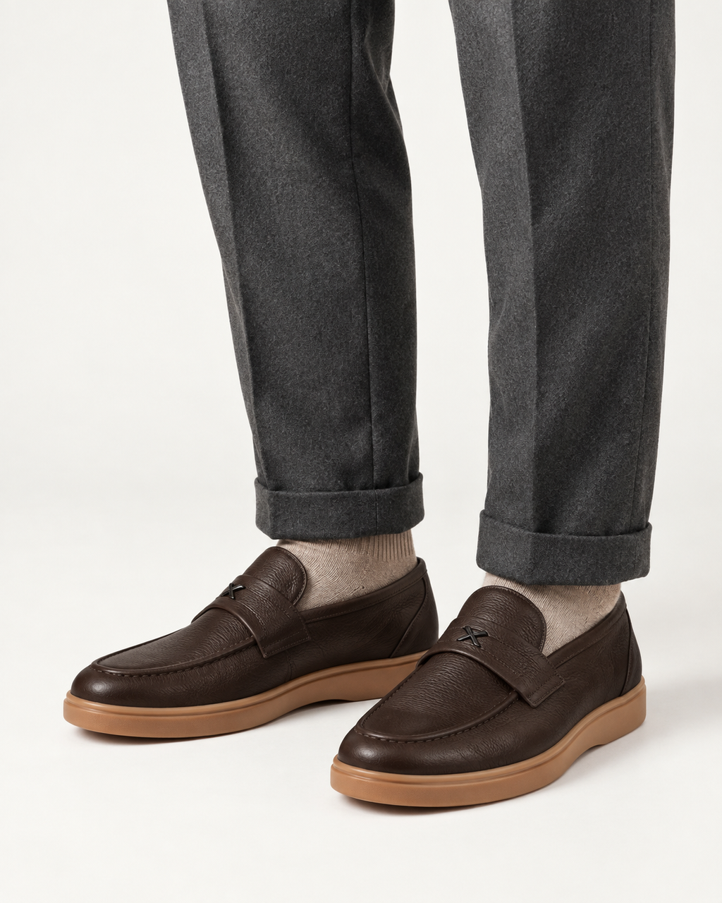 Mocassin Grainé Boucle