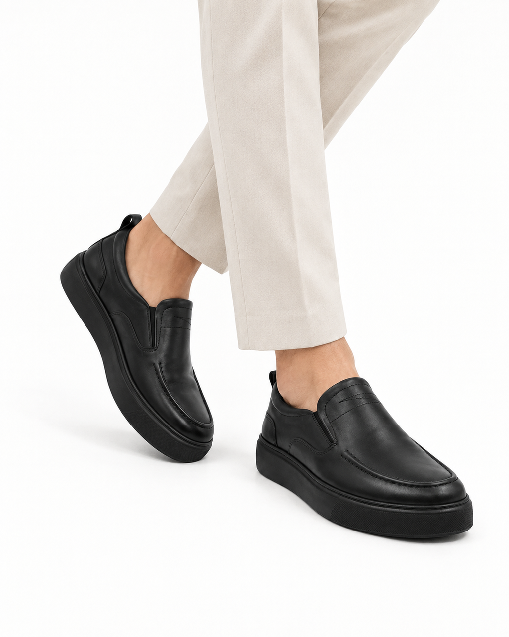 Mocassins Slip-On en Cuir