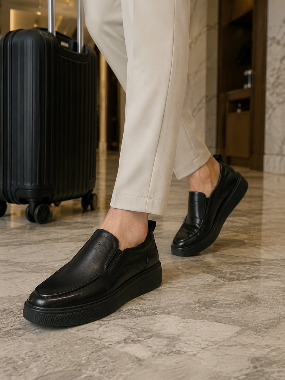 Mocassins Slip-On en Cuir