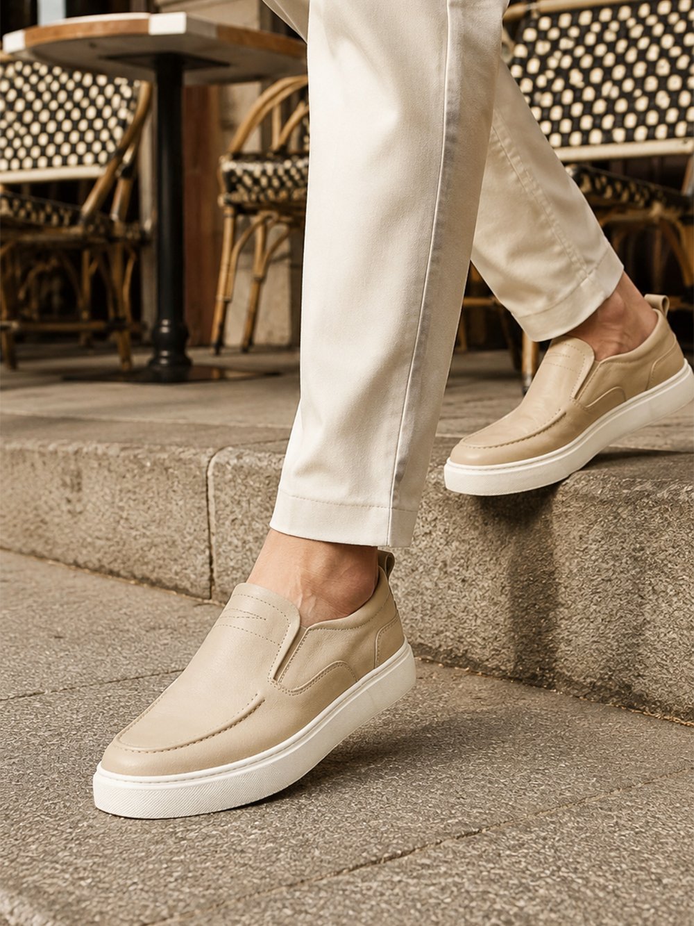 Mocassins Slip-On en Cuir
