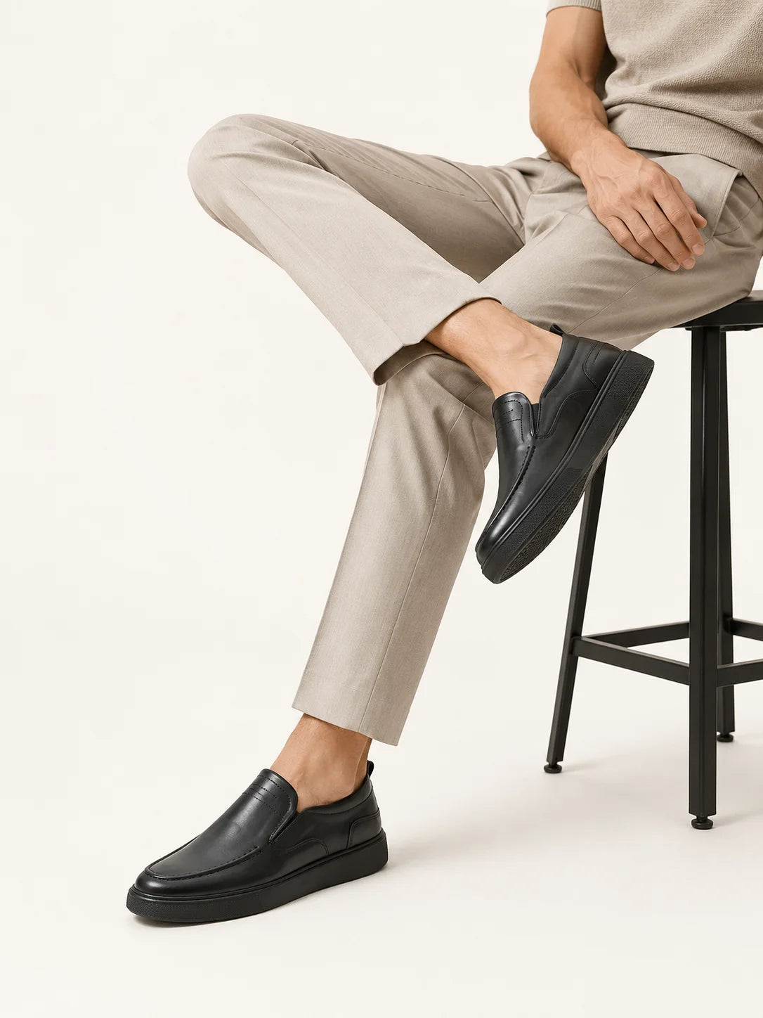 Mocassins Slip-On en Cuir