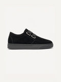 Sneaker Double Boucle noire - vue de côté