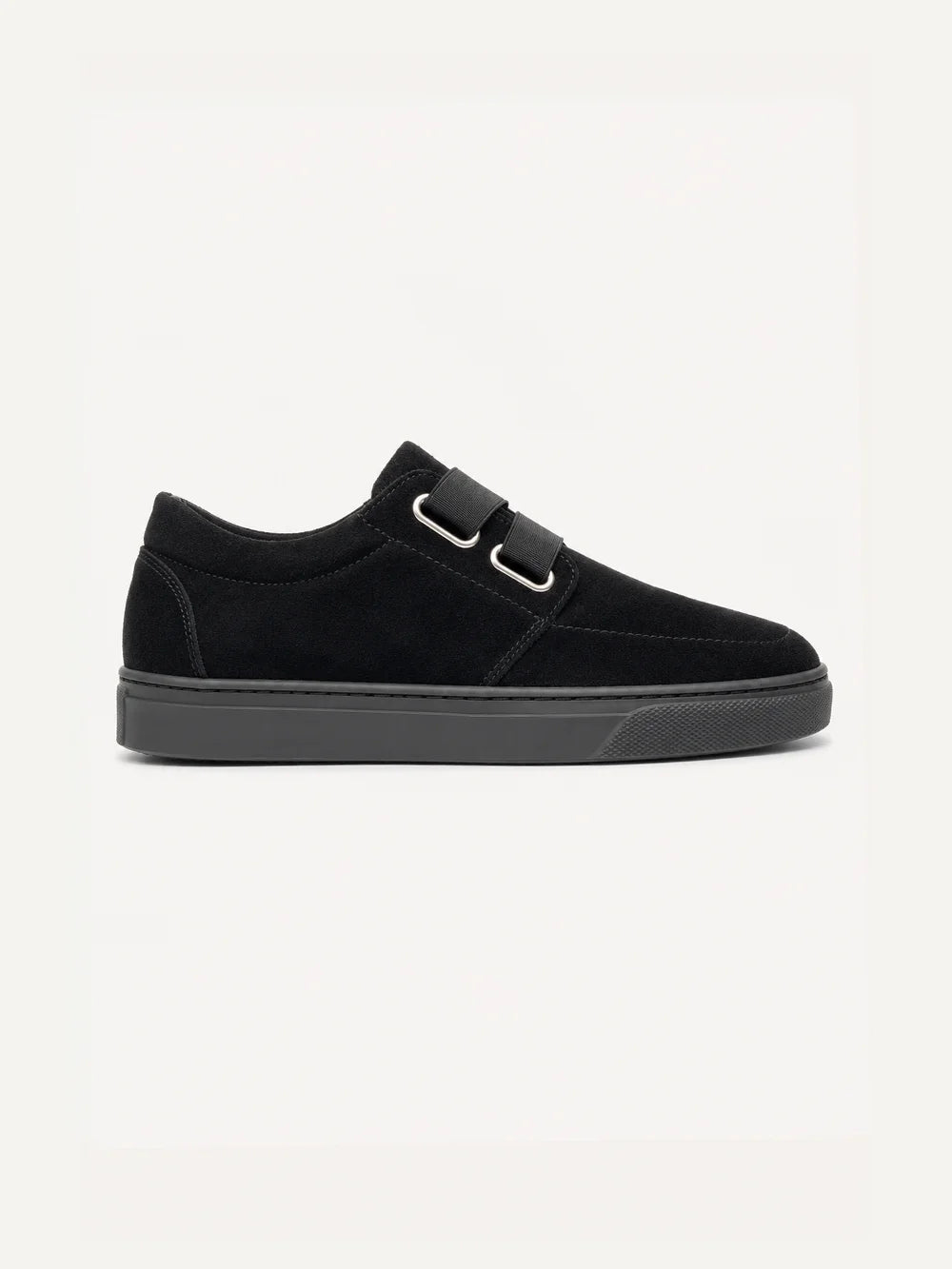 Sneaker Double Boucle noire - vue de côté