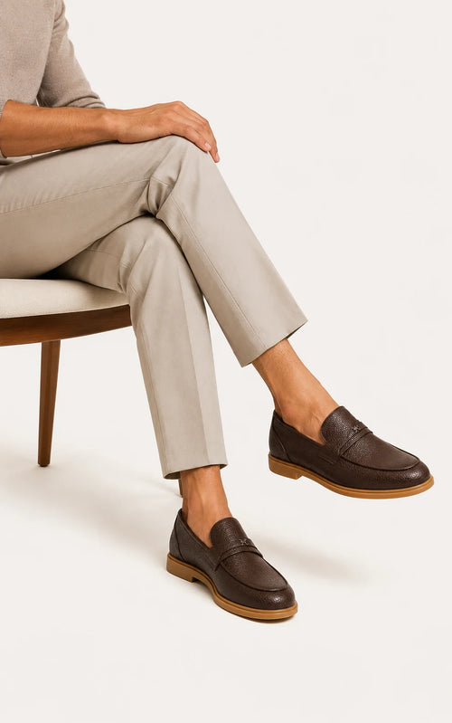 Mocassin Grainé Boucle