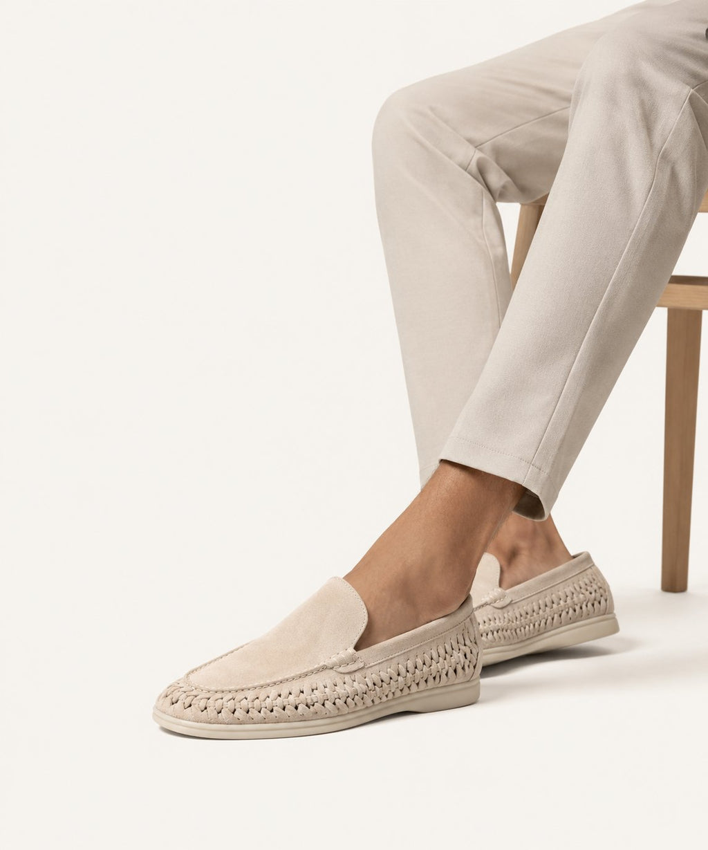 Loafer Tressé en Daim