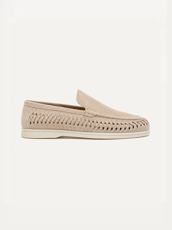 Loafer Tressé en Daim