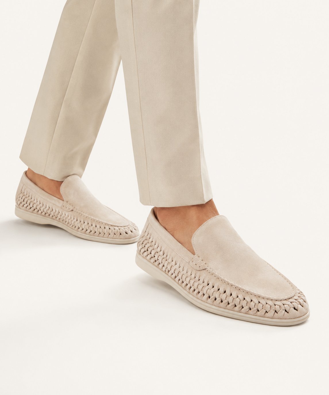 Loafer Tressé en Daim