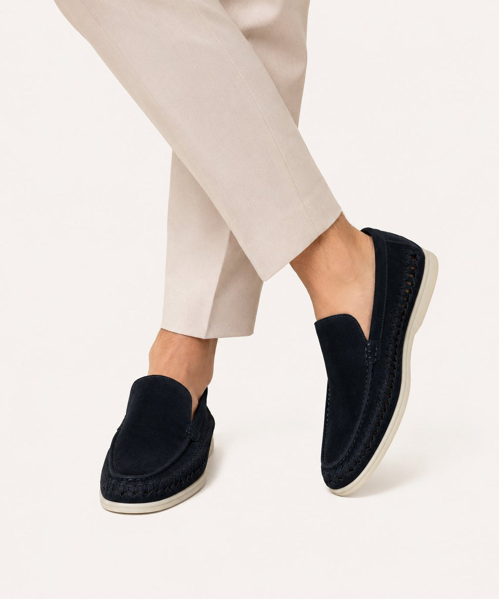 Loafer Tressé en Daim