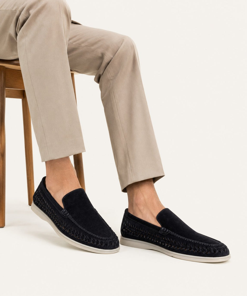 Loafer Tressé en Daim