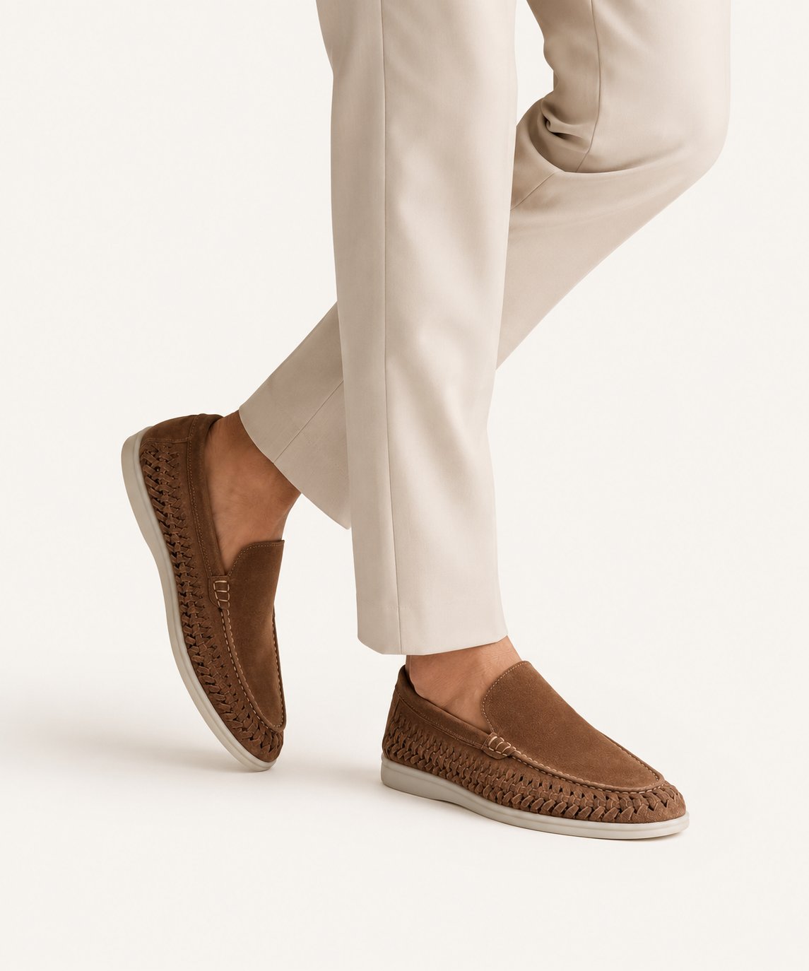 Loafer Tressé en Daim