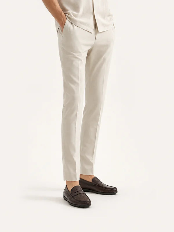 Mocassin Tressé Cuir