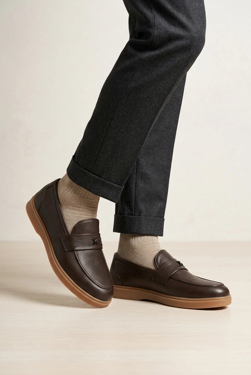 Mocassin Grainé Boucle