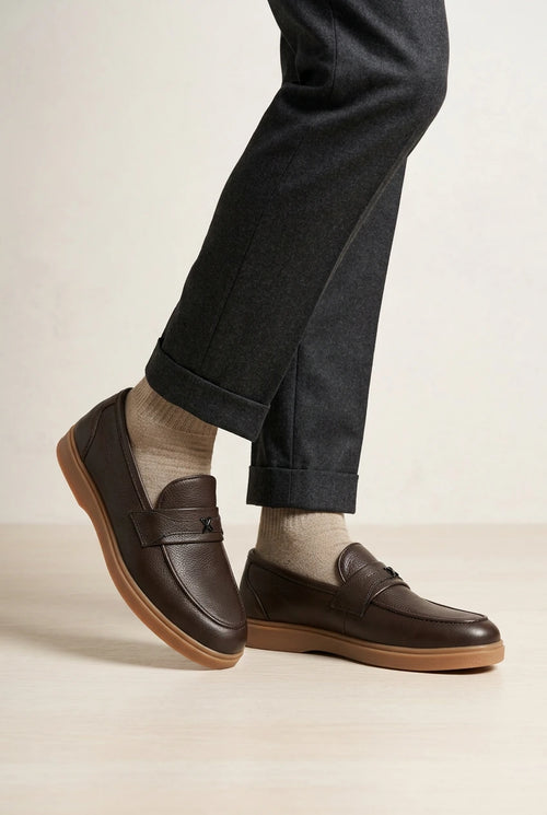Mocassin Grainé Boucle