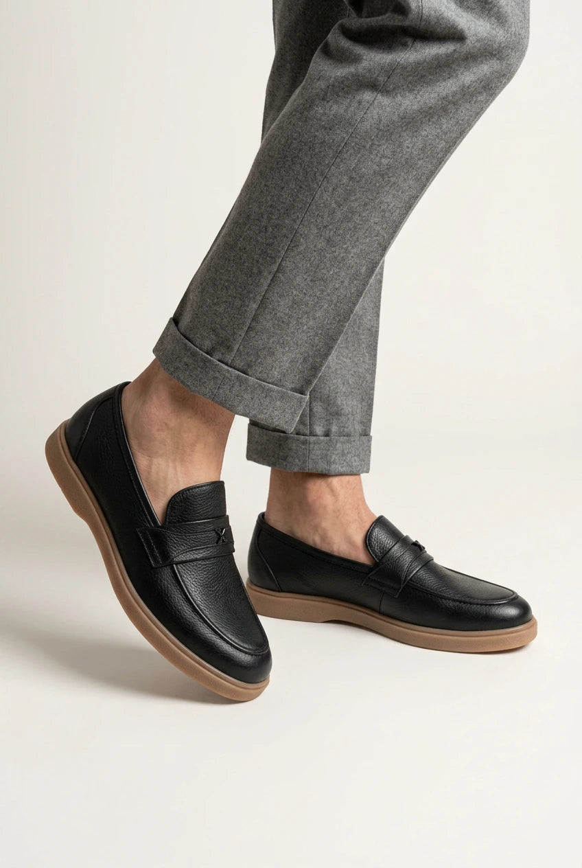 Mocassin Grainé Boucle